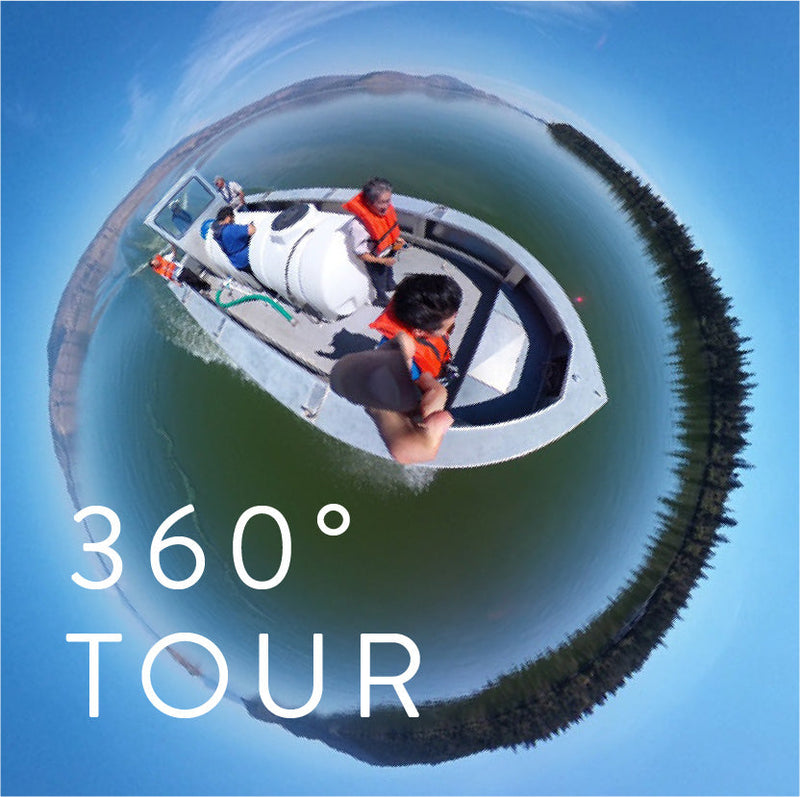 クラマス湖360度ツアー。AFAブルーグリーンアルジーの湖
